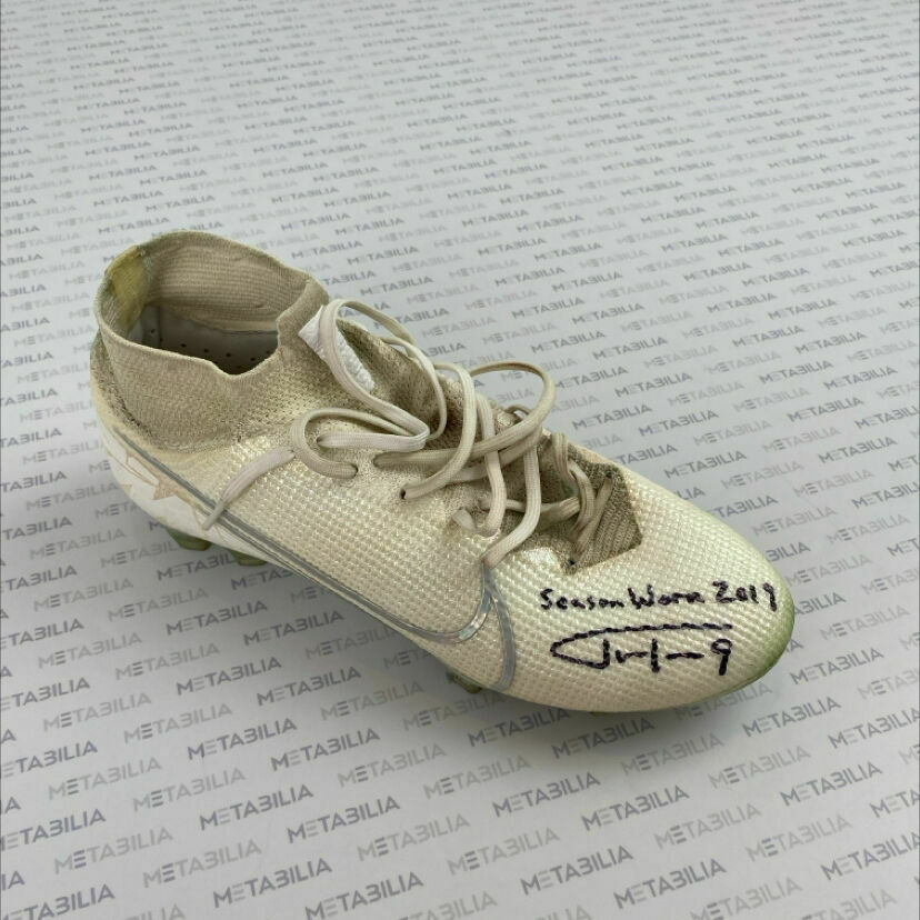 #9 Tucker Signed & Inscribed Game-Worn Single Right Cleat