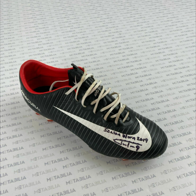 #9 Tucker Signed & Inscribed Game-Worn Single Right Cleat