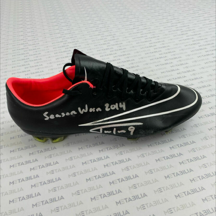 #9 Tucker Signed & Inscribed Game-Worn Single Left Cleat