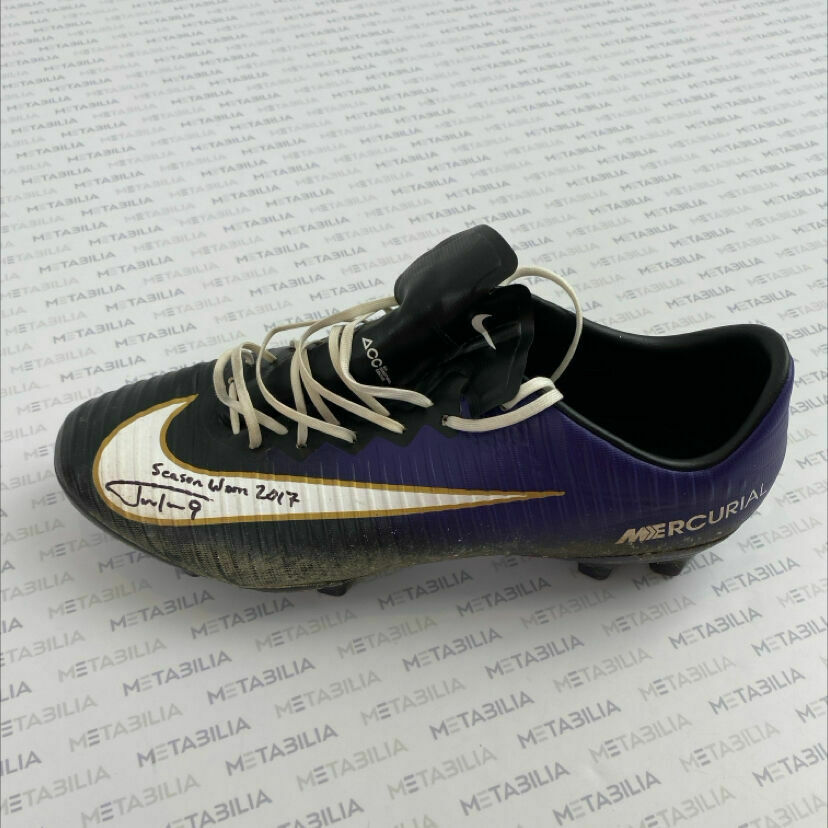 #9 Tucker Signed & Inscribed Game-Worn Single Left Cleat