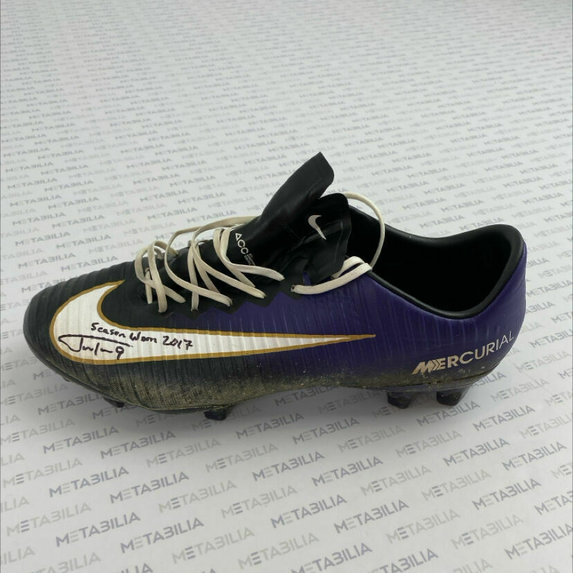 #9 Tucker Signed & Inscribed Game-Worn Single Left Cleat