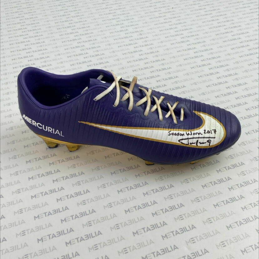 #9 Tucker Signed & Inscribed Game-Worn Single Right Cleat