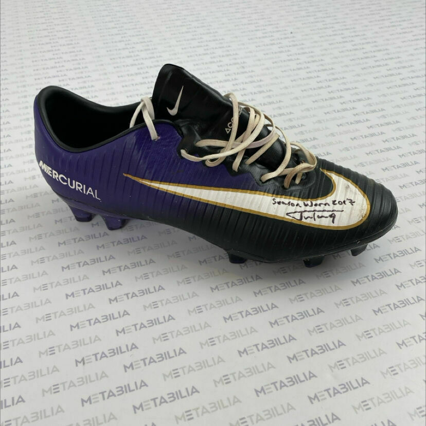#9 Tucker Signed & Inscribed Game-Worn Single Right Cleat