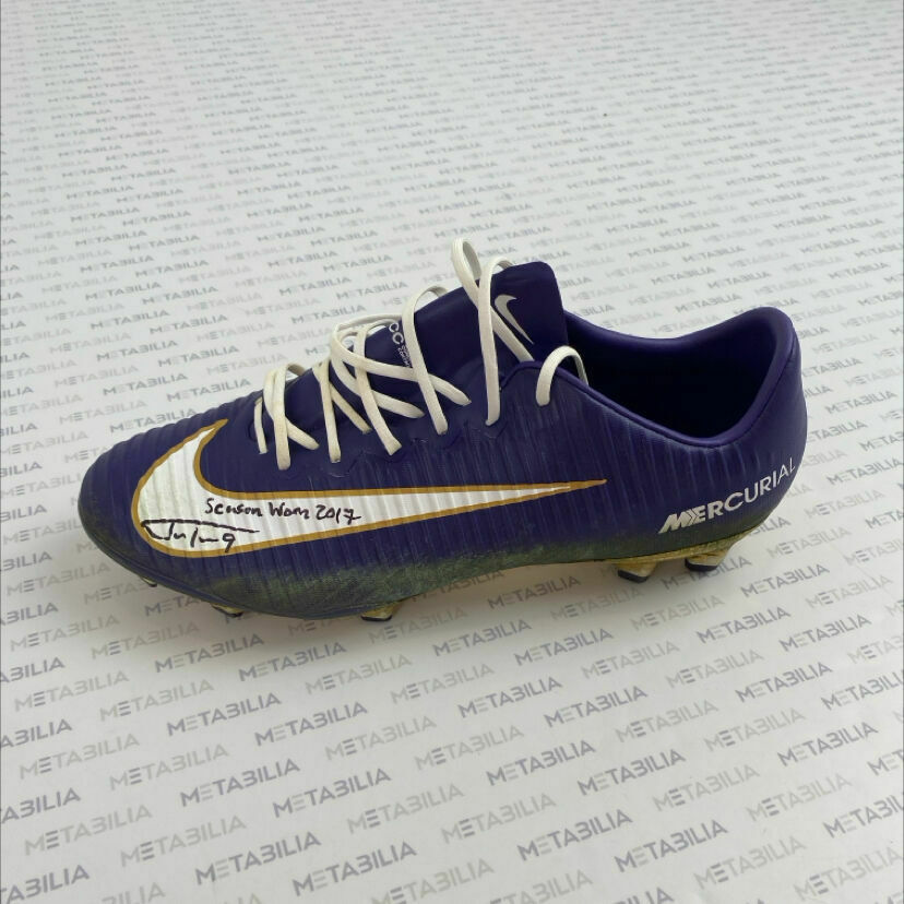 #9 Tucker Signed & Inscribed Game-Worn Single Left Cleat