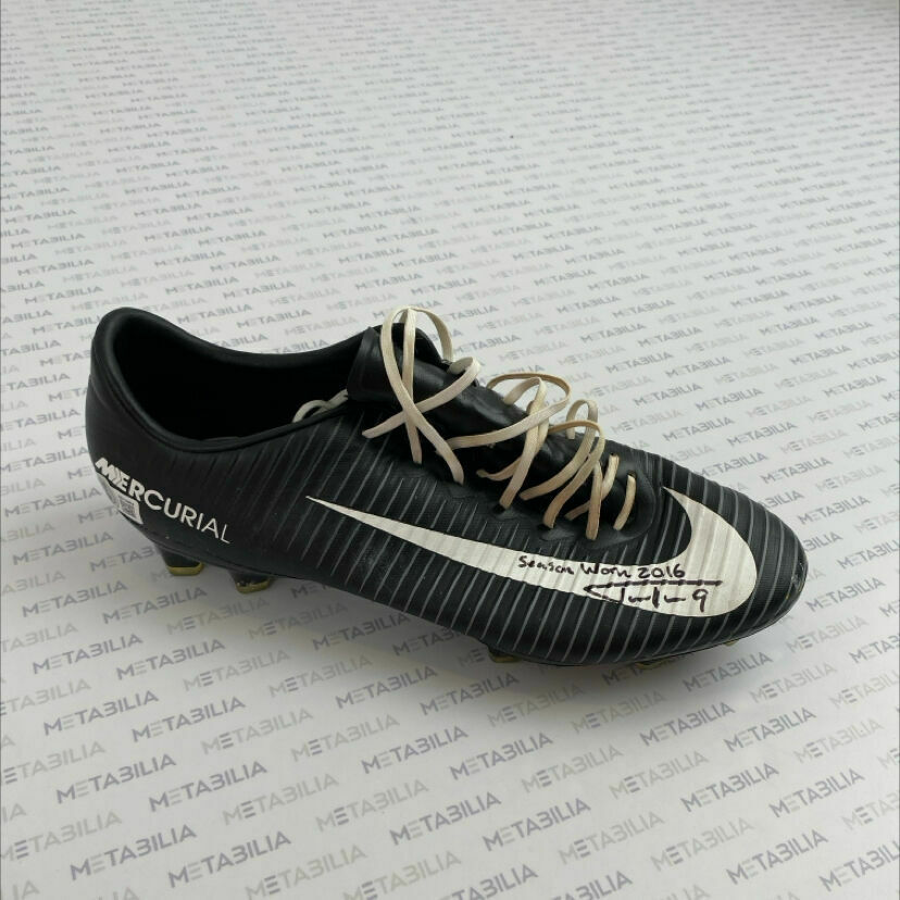 #9 Tucker Signed & Inscribed Game-Worn Single Right Cleat