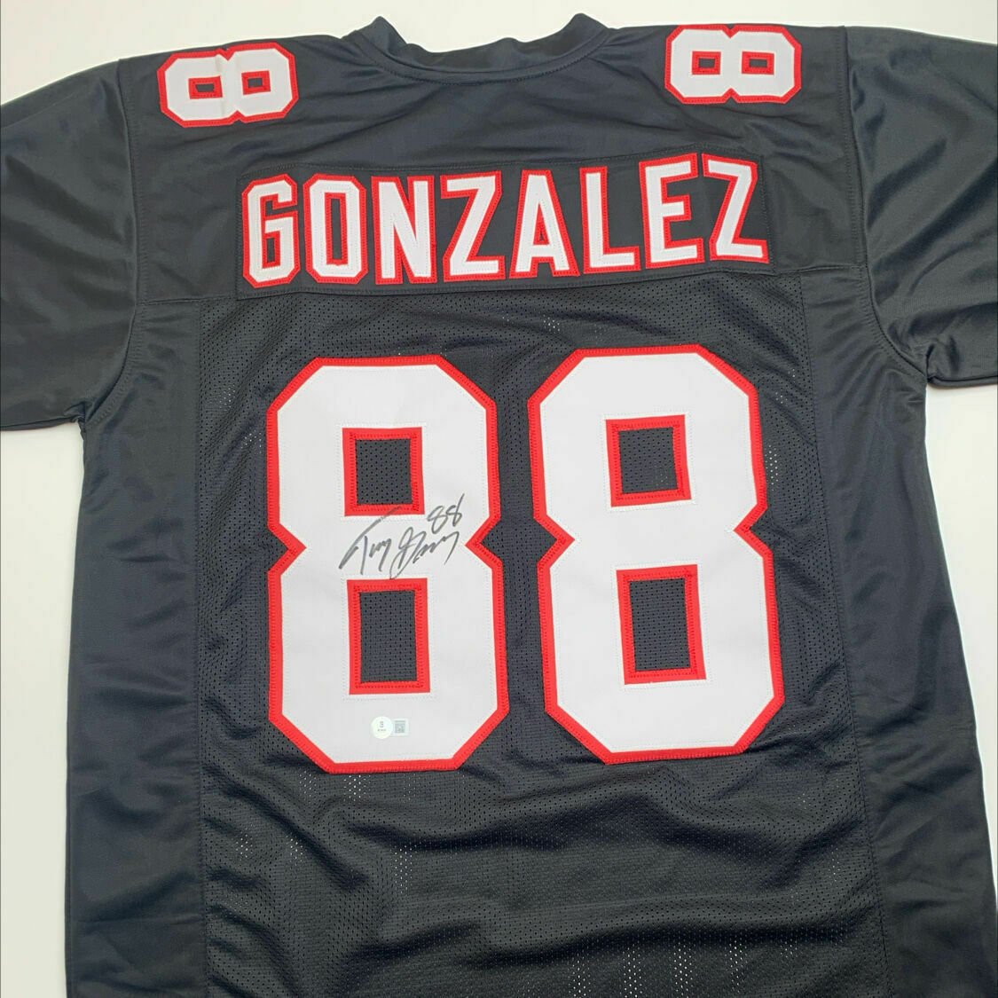 Gonzalez Signed Black Custom Jersey