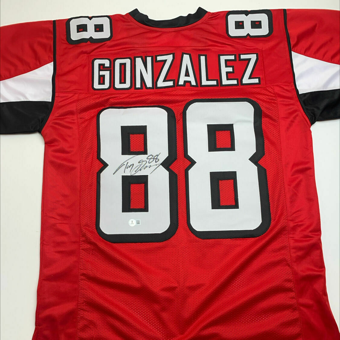 Gonzalez Signed Red Custom Jersey