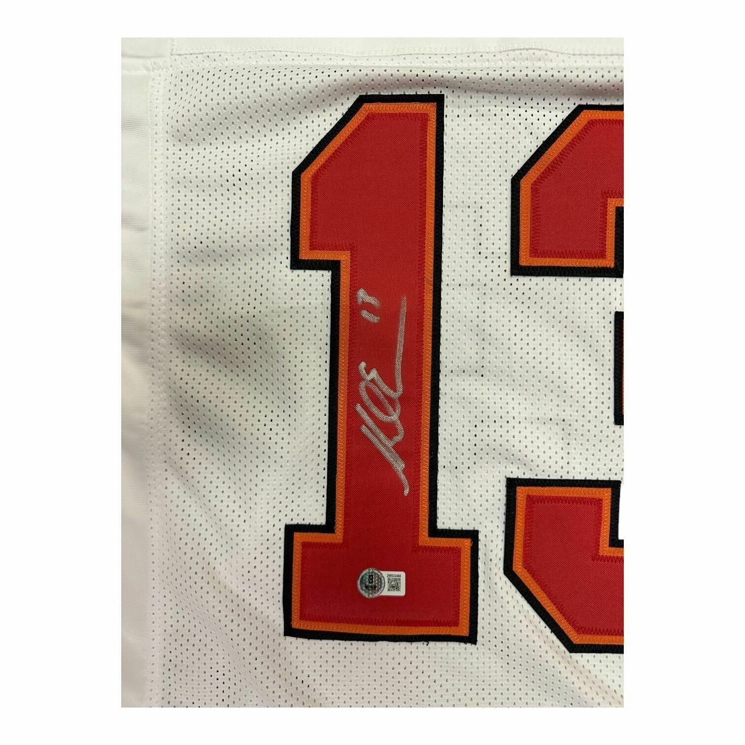 Mike Evans Autographed Custom White XL Jersey - Beckett QR