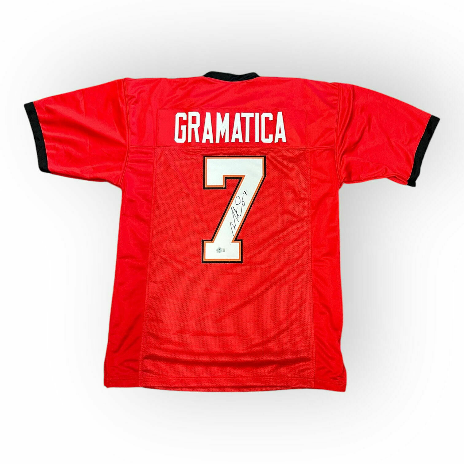 Martin Gramatica Autographed Custom Red Jersey - Beckett QR
