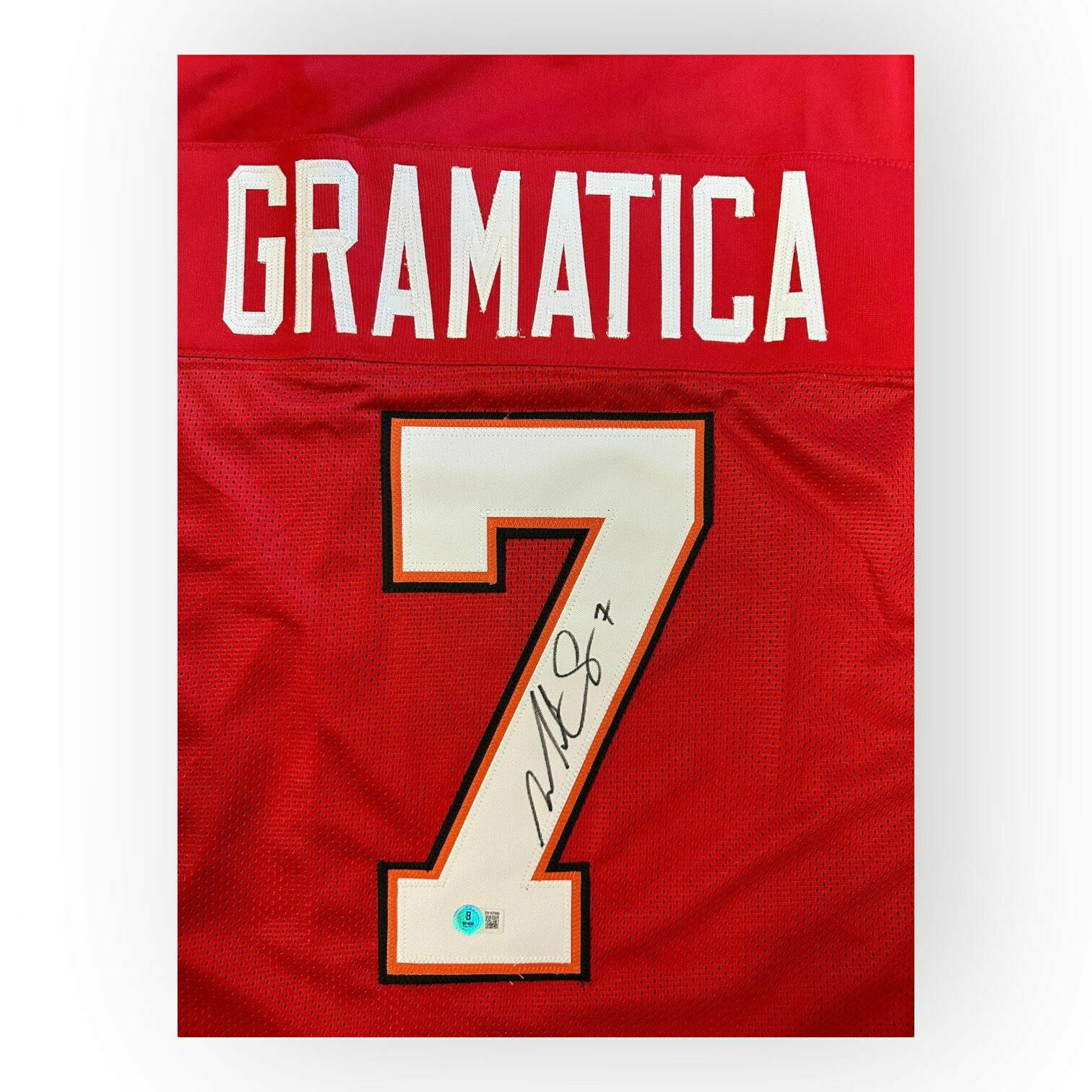 Martin Gramatica Autographed Custom Red Jersey - Beckett QR