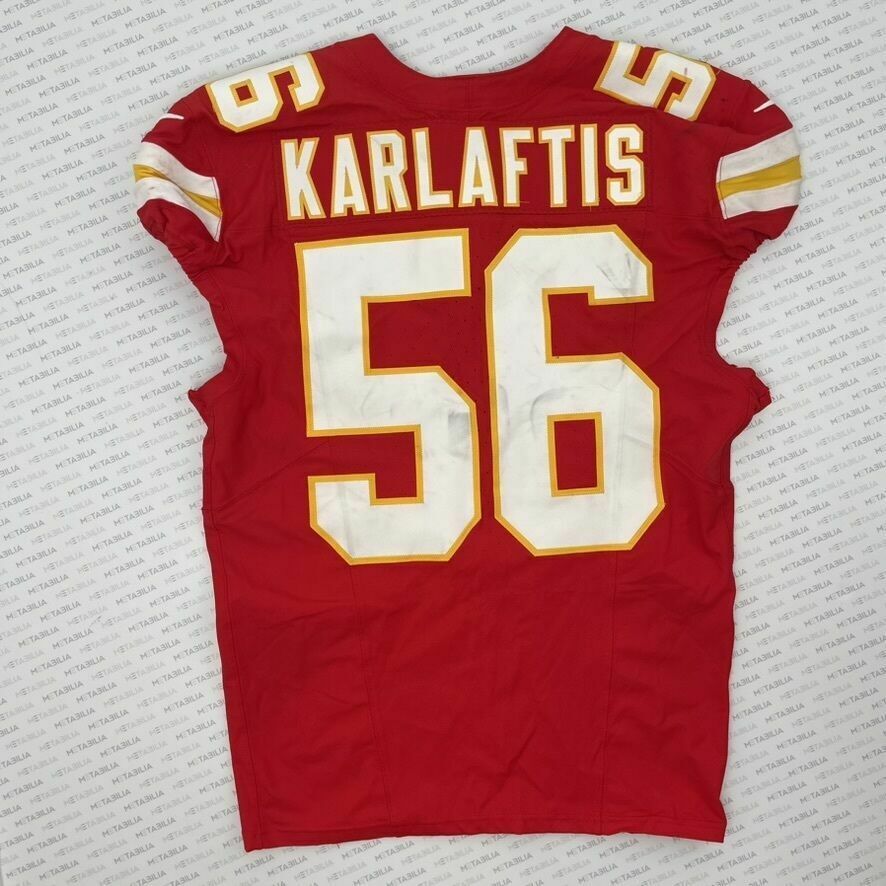 #56 KARLAFTIS Game-Worn Jersey vs Bengals
