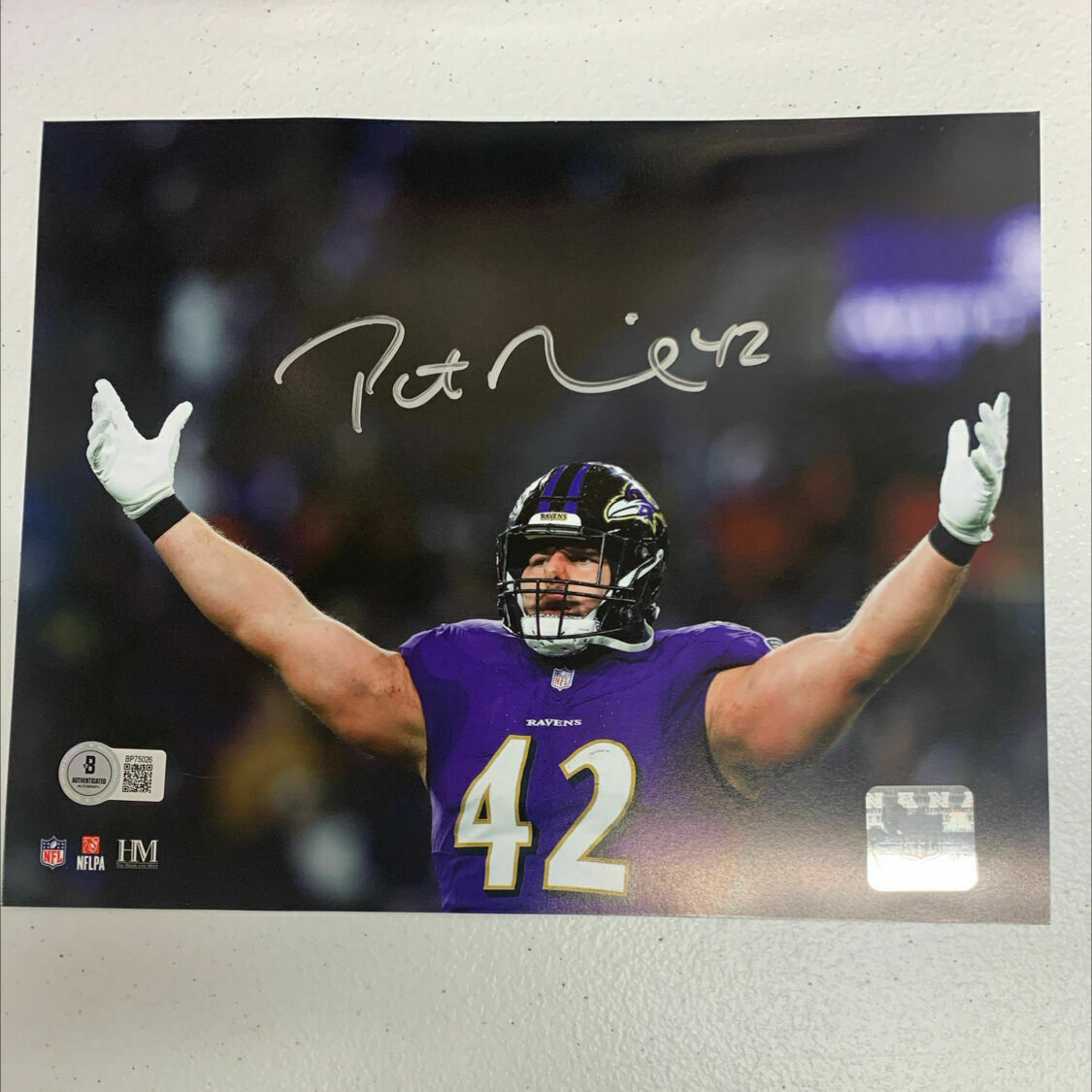 Patrick Ricard Signed 8x10 Arms Out