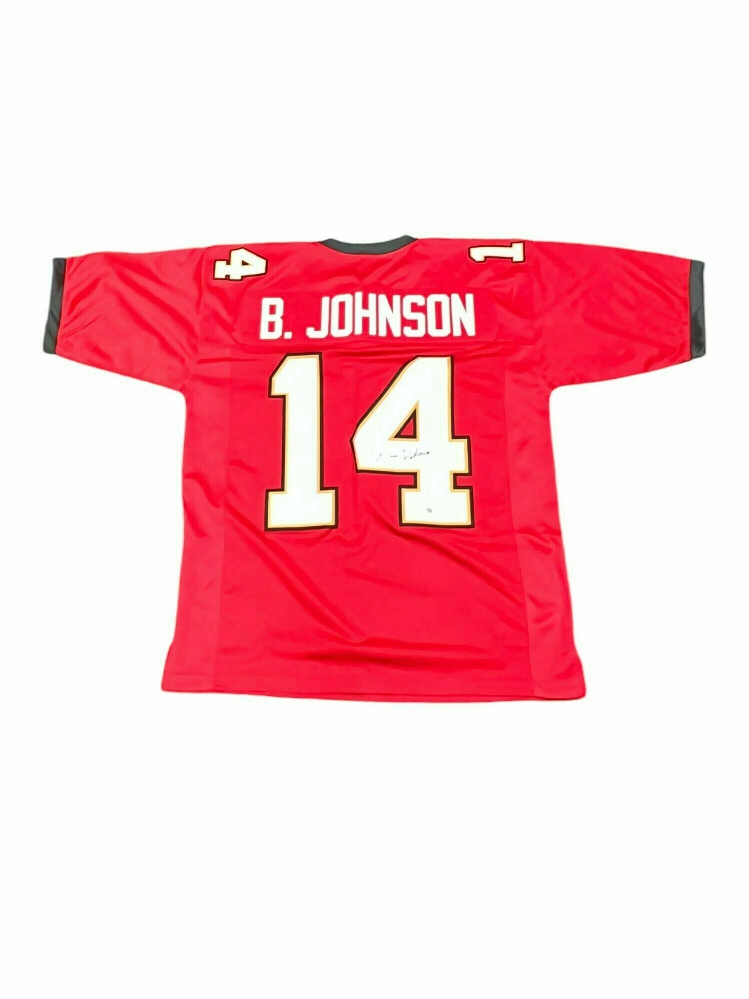 Brad Johnson Autographed Red Custom Jersey - Beckett