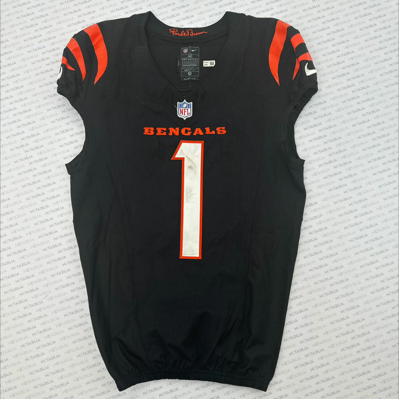 #1 Chase Game-Worn Jersey vs Panthers
