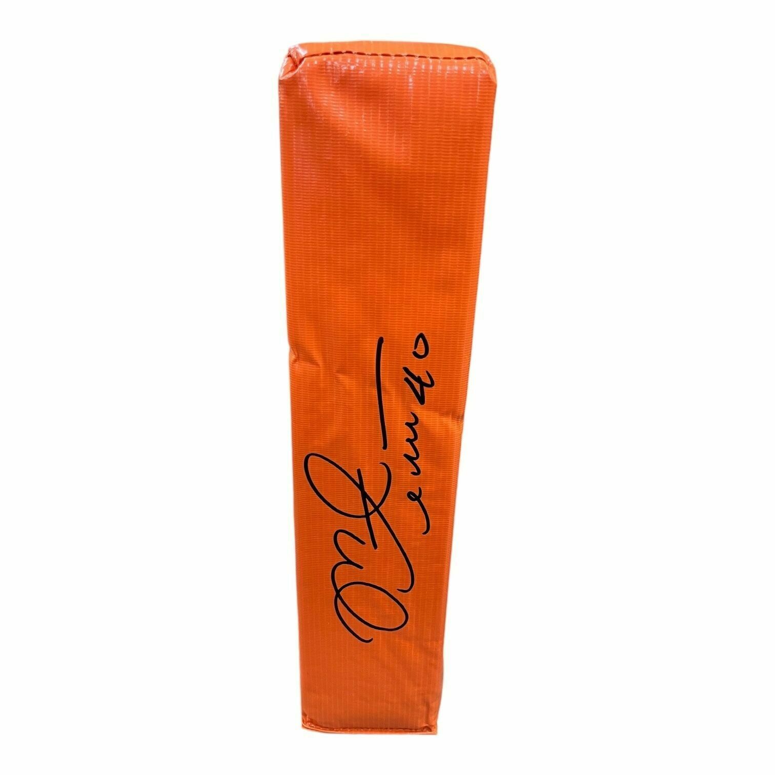 Mike Alstott Autographed Orange End Zone Pylon - Beckett