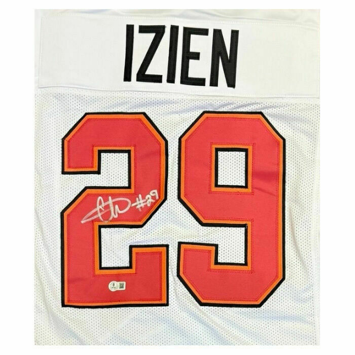 Christian Izien Autographed Custom White Jersey - Beckett