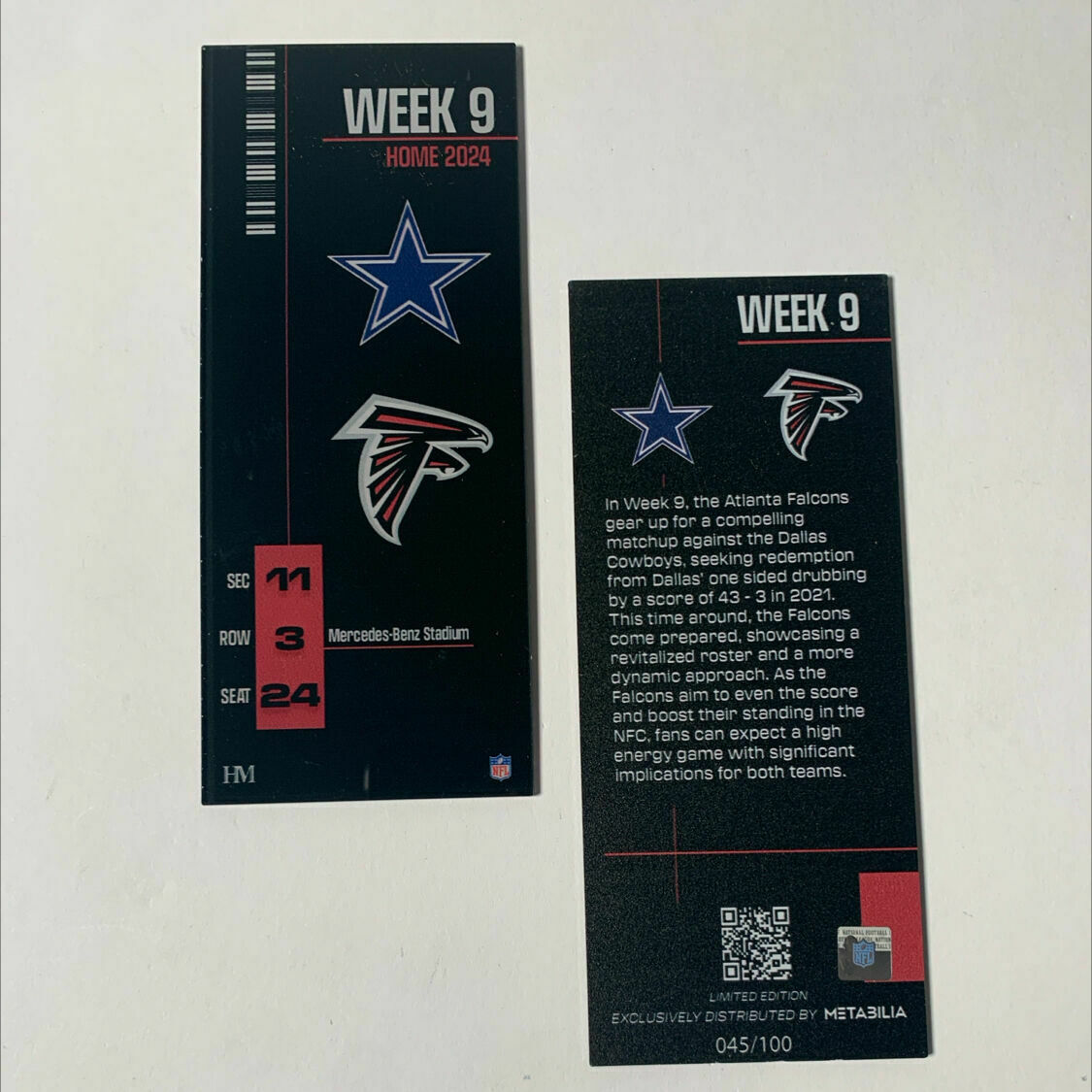 Week 9 Commemorative Ticket