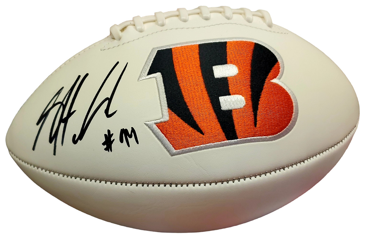 Sam Hubbard Autographed Cincinnati Bengals White Panel Football - Beckett