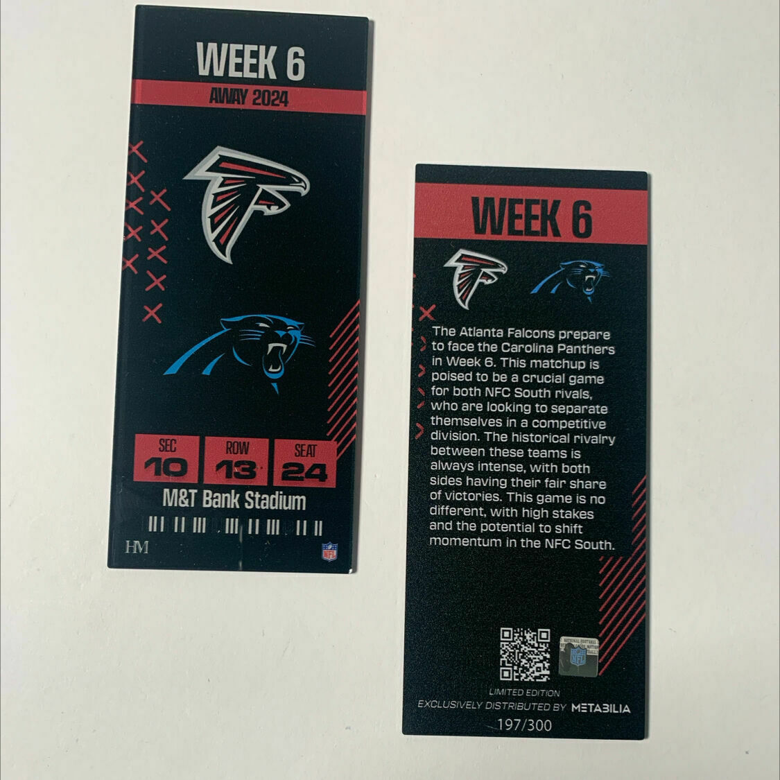 Week 6 Commemorative Ticket