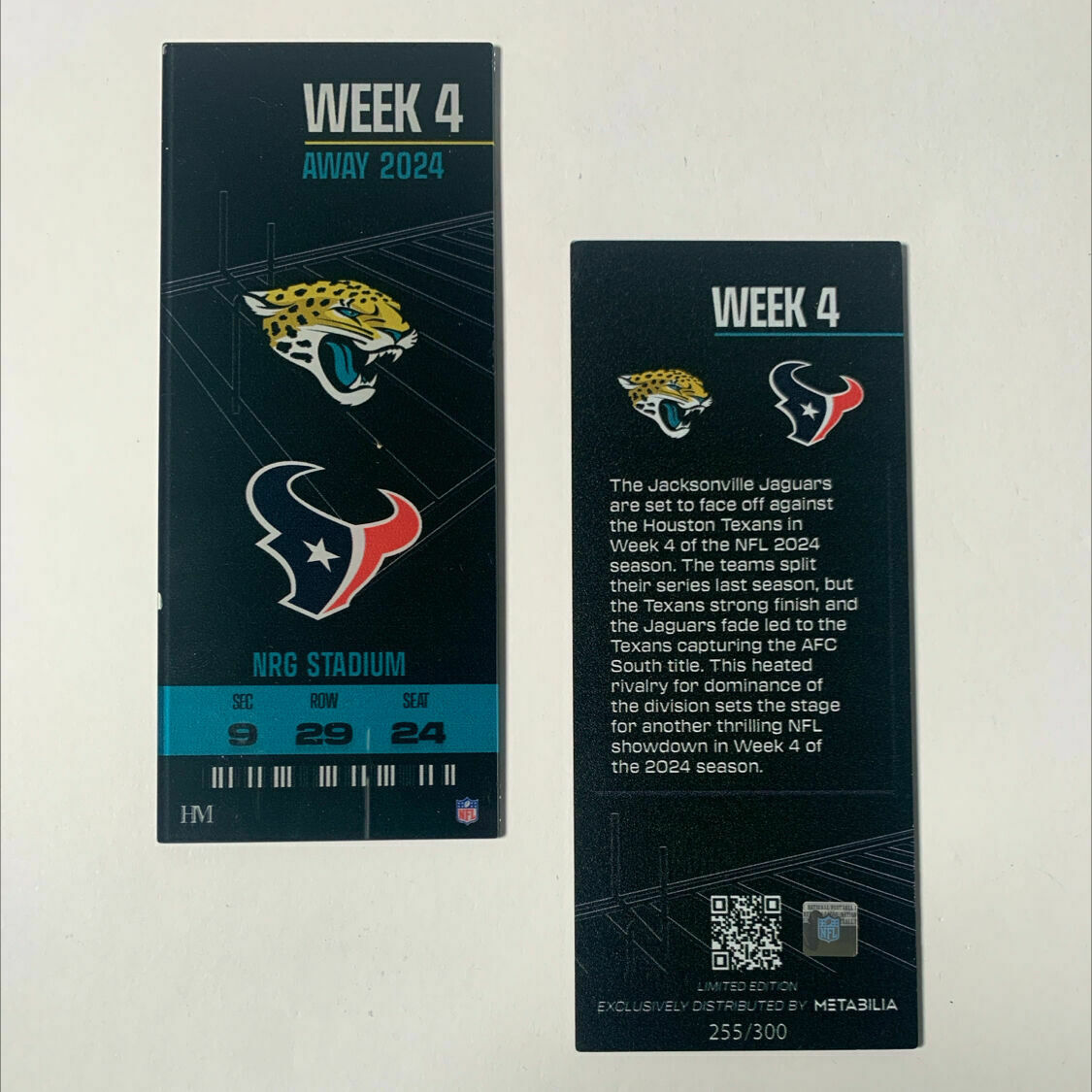 Week 4 Commemorative Ticket (unsigned, 2024)