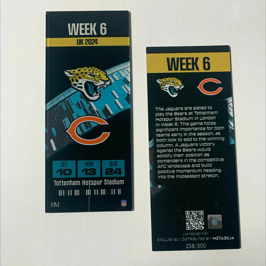 Week 6 Commemorative Ticket (unsigned, 2024)