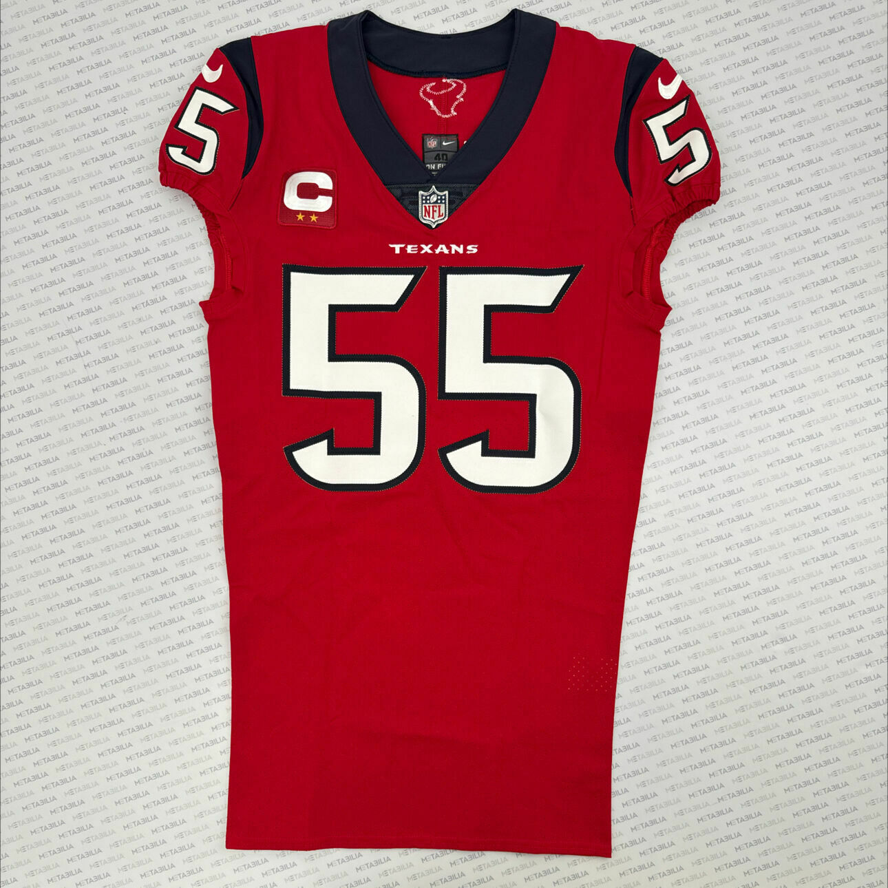 #55 Hughes Red Team-Issued Jersey