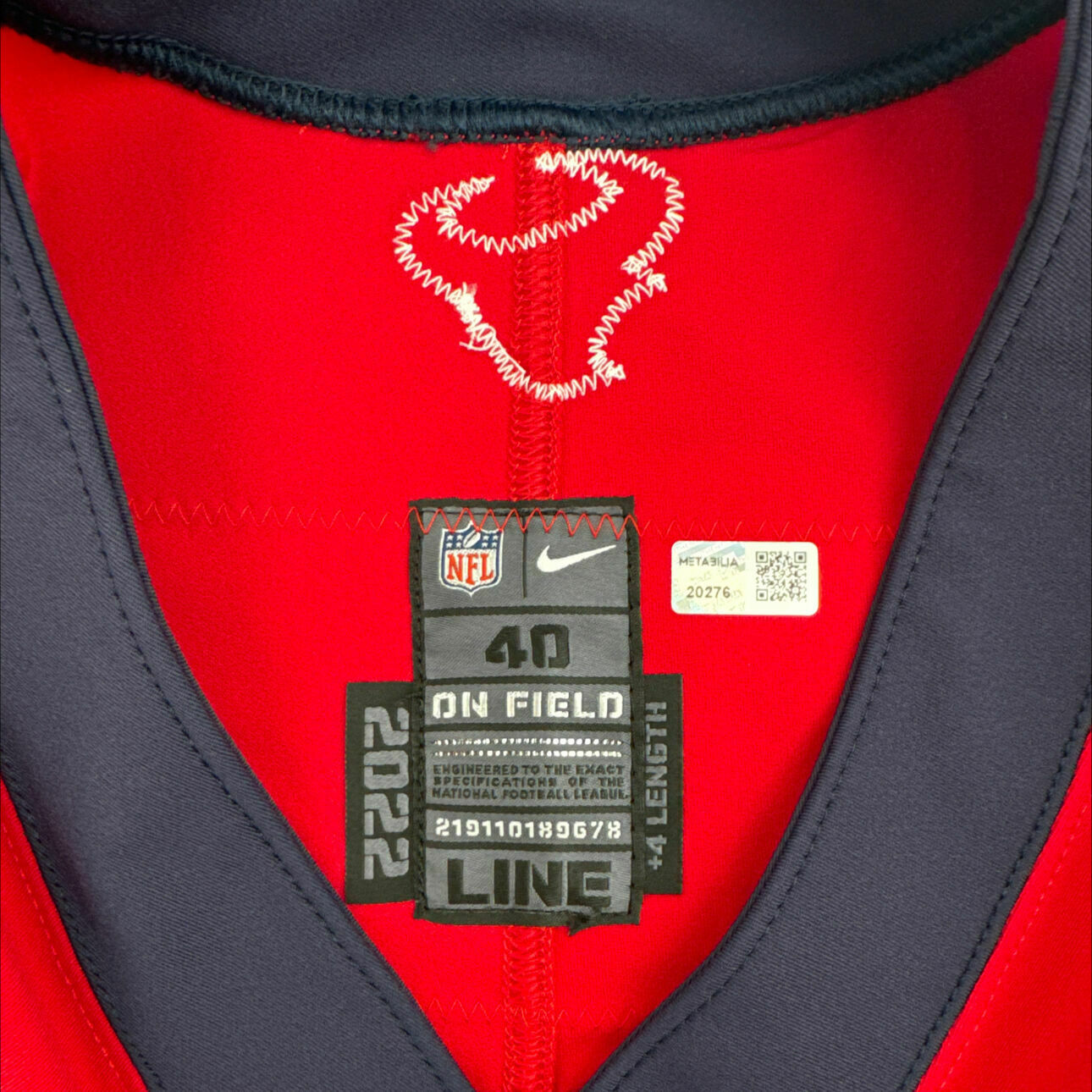 #55 Hughes Red Team-Issued Jersey