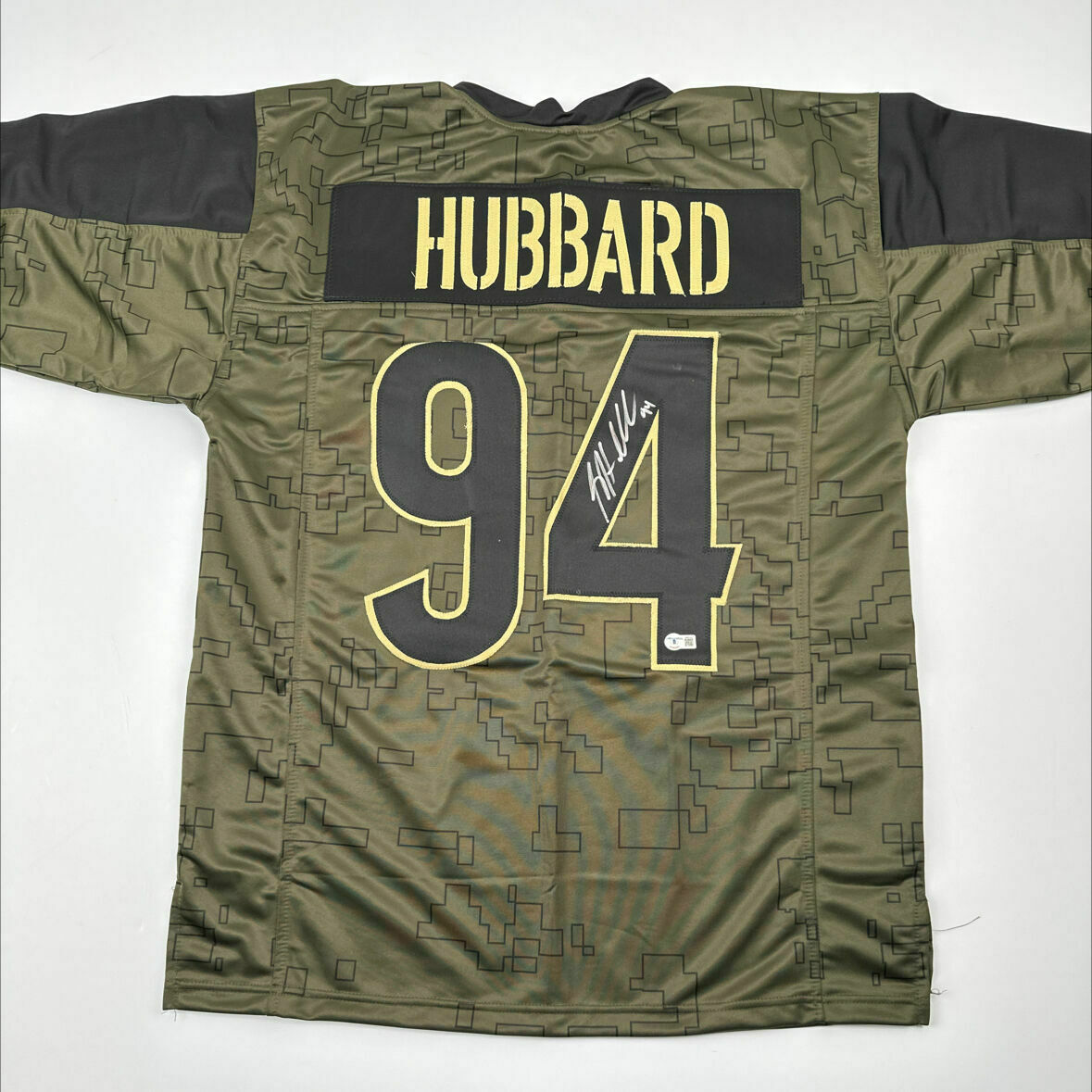 Hubbard Signed Camo Style Custom Jersey