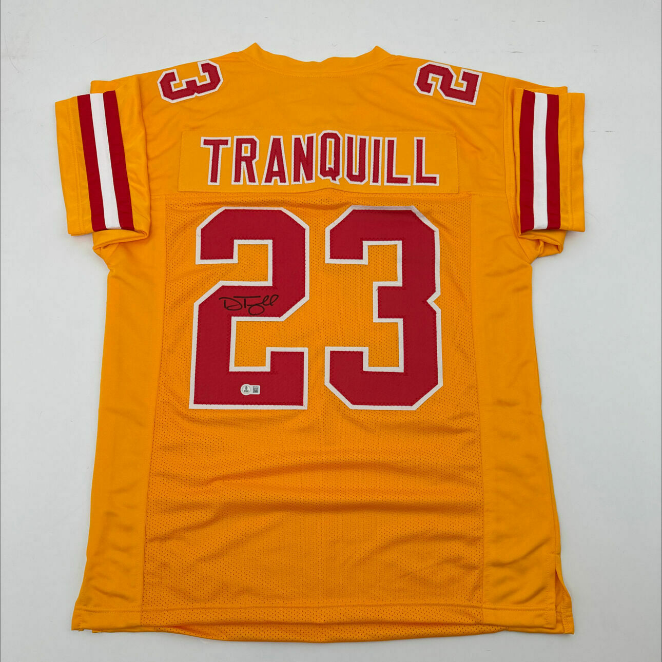 Tranquill Signed Yellow Custom Jersey