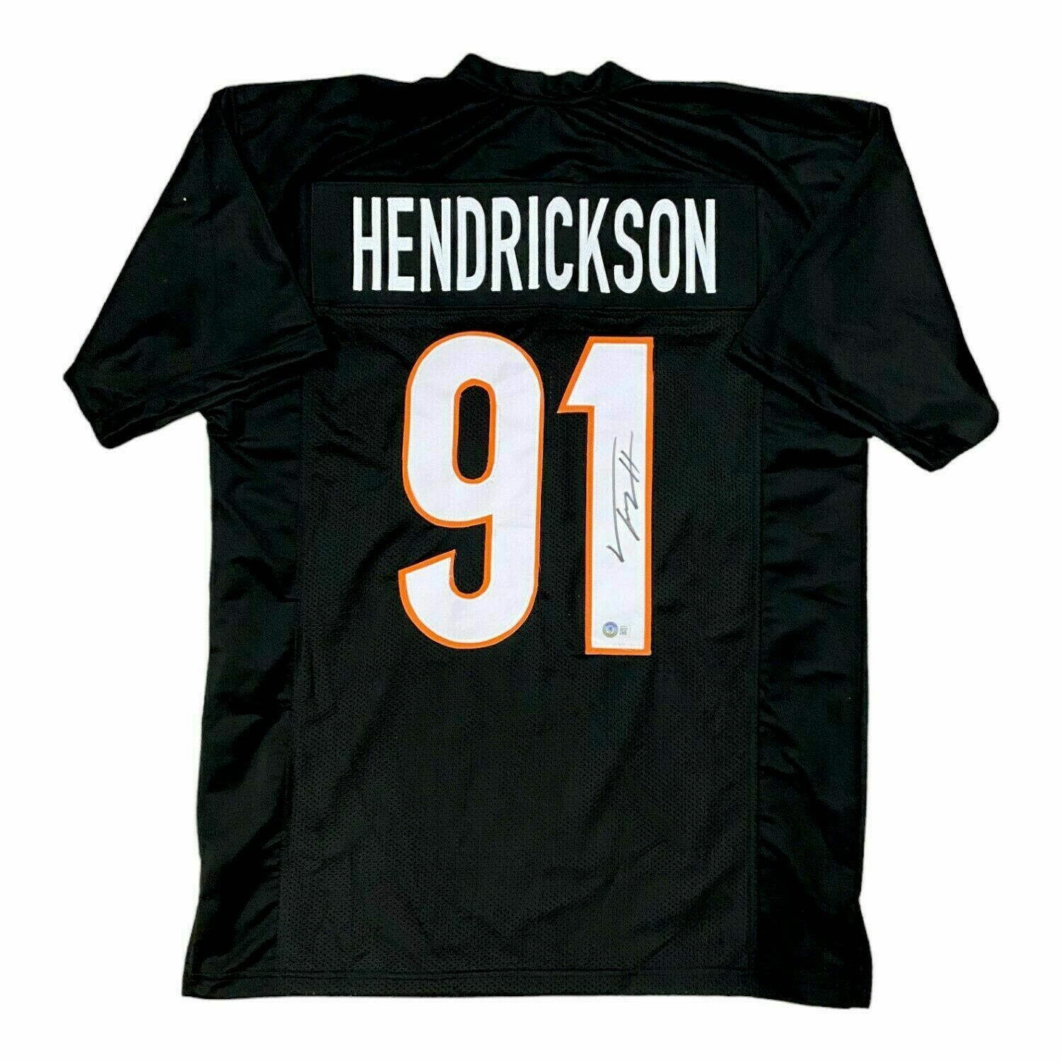 Trey Hendrickson Cincinnati Bengals Autographed Black Custom Jersey - Beckett