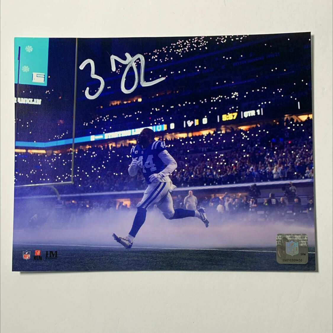 Zaire Franklin Signed 8x10 Smoke