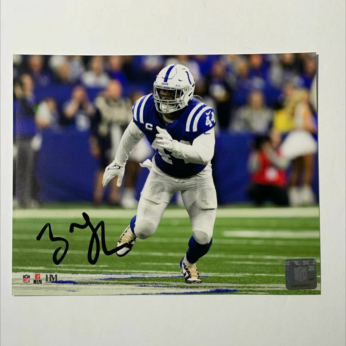 Zaire Franklin Signed 8x10 Running