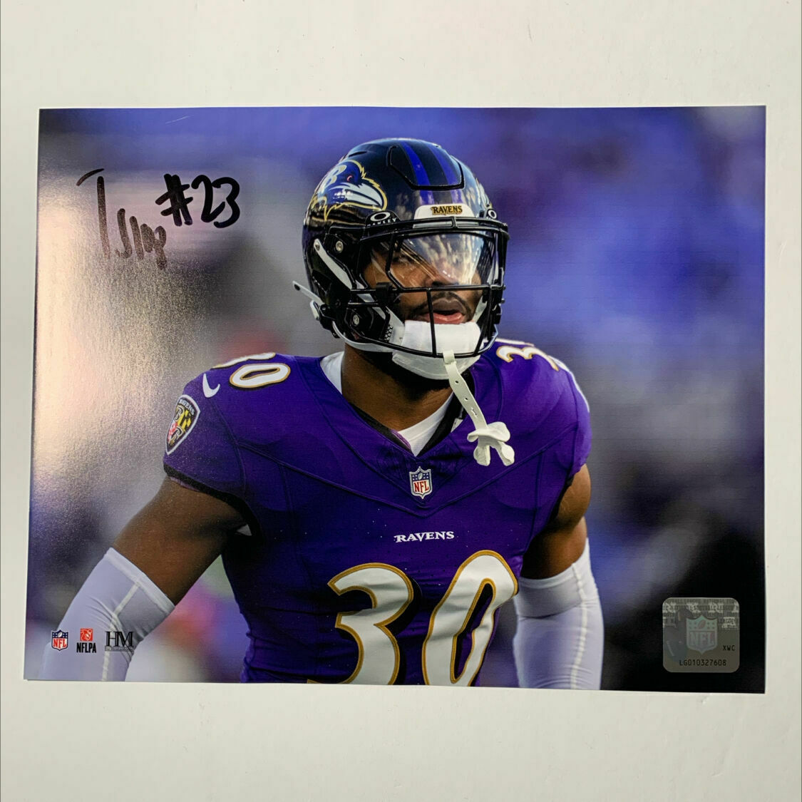Trenton Simpson Signed 8x10 Close Up