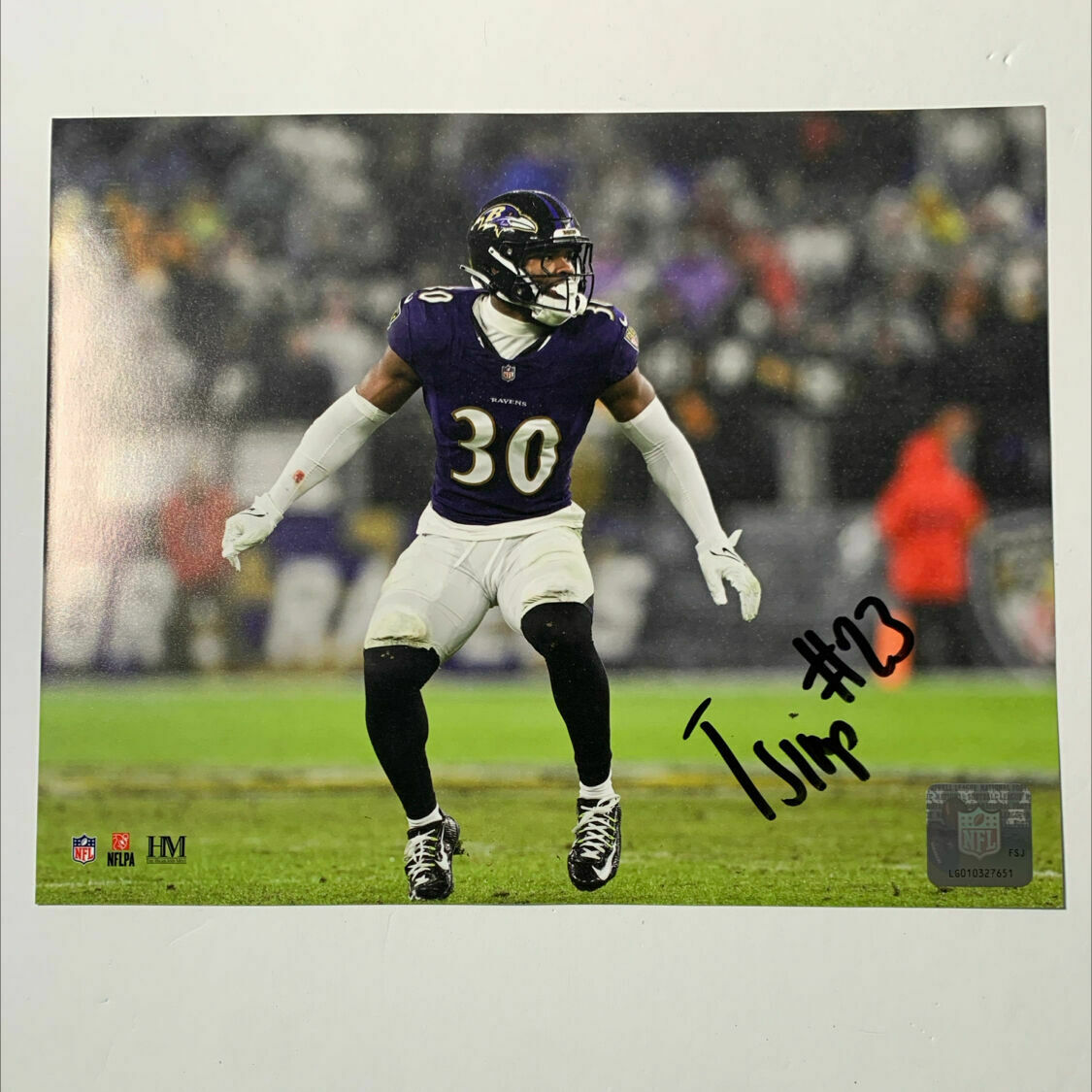 Trenton Simpson Signed 8x10 Stance