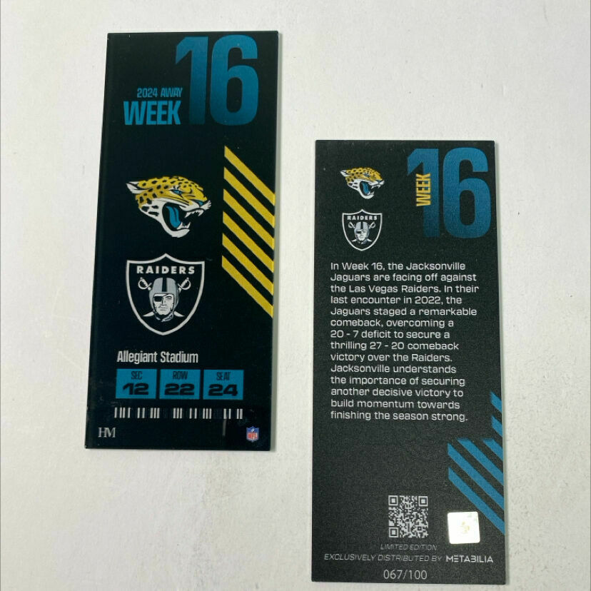 Week 16 Commemorative Ticket (unsigned, 2024)