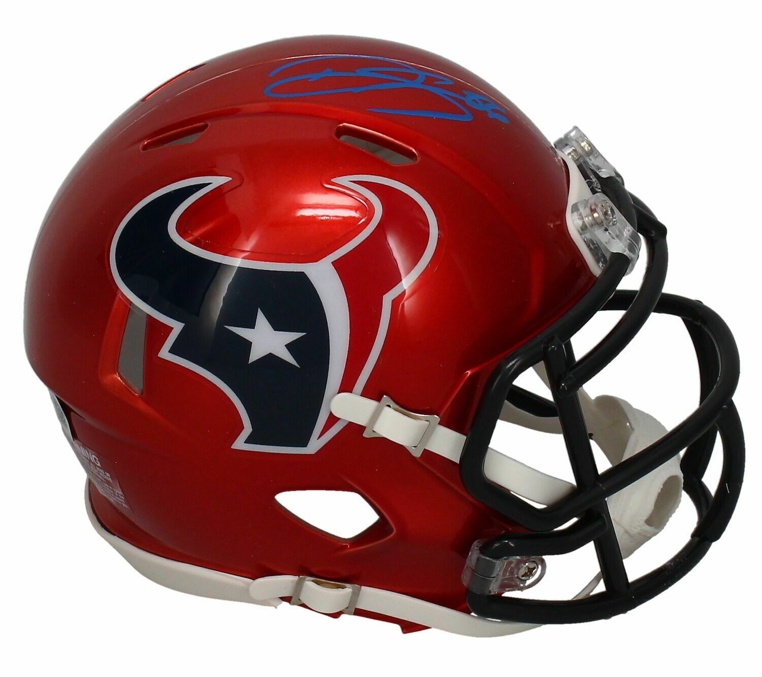 Dalton Schultz Autographed Houston Texans Flash Speed Mini Helmet Beckett