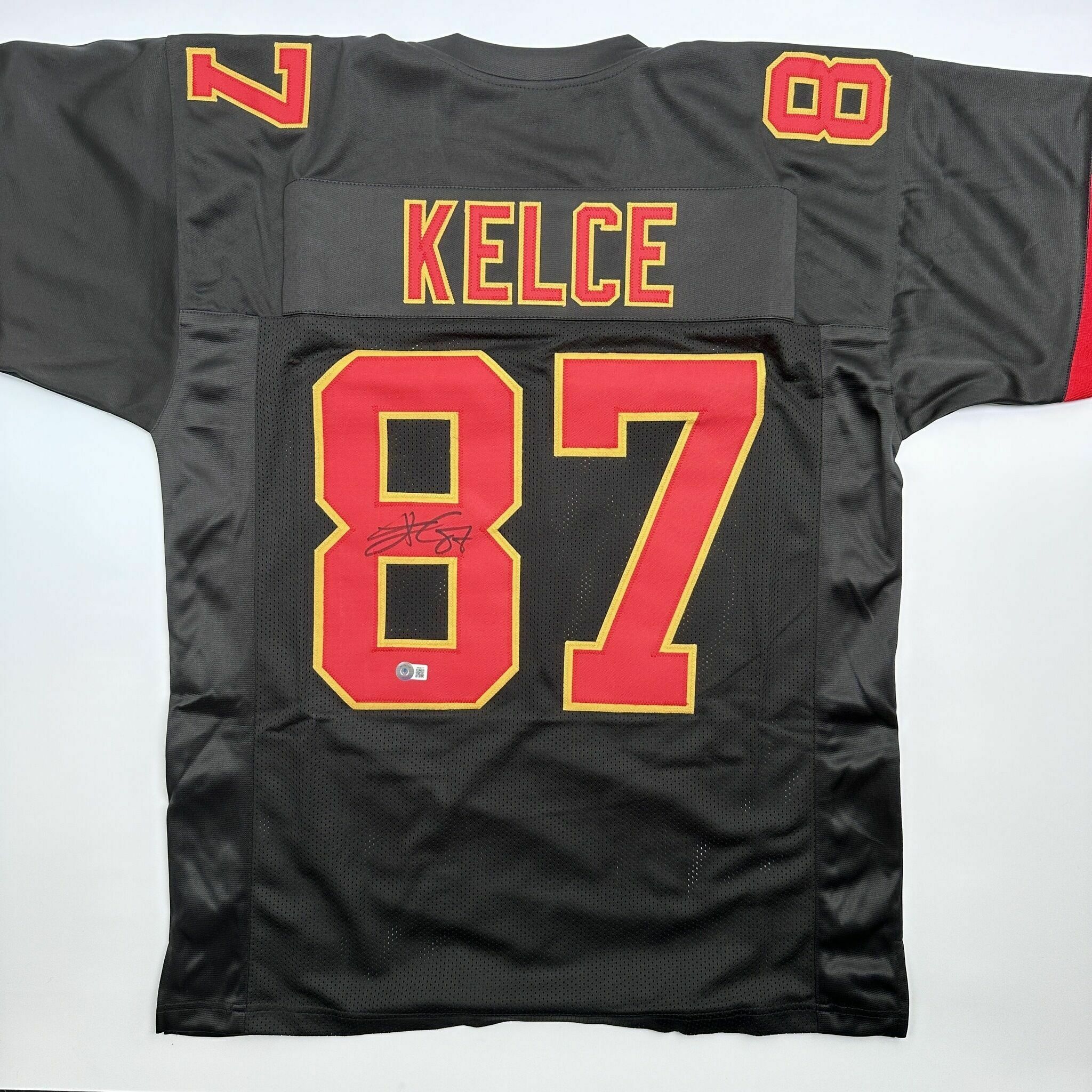 Kelce Signed Black Custom Jersey