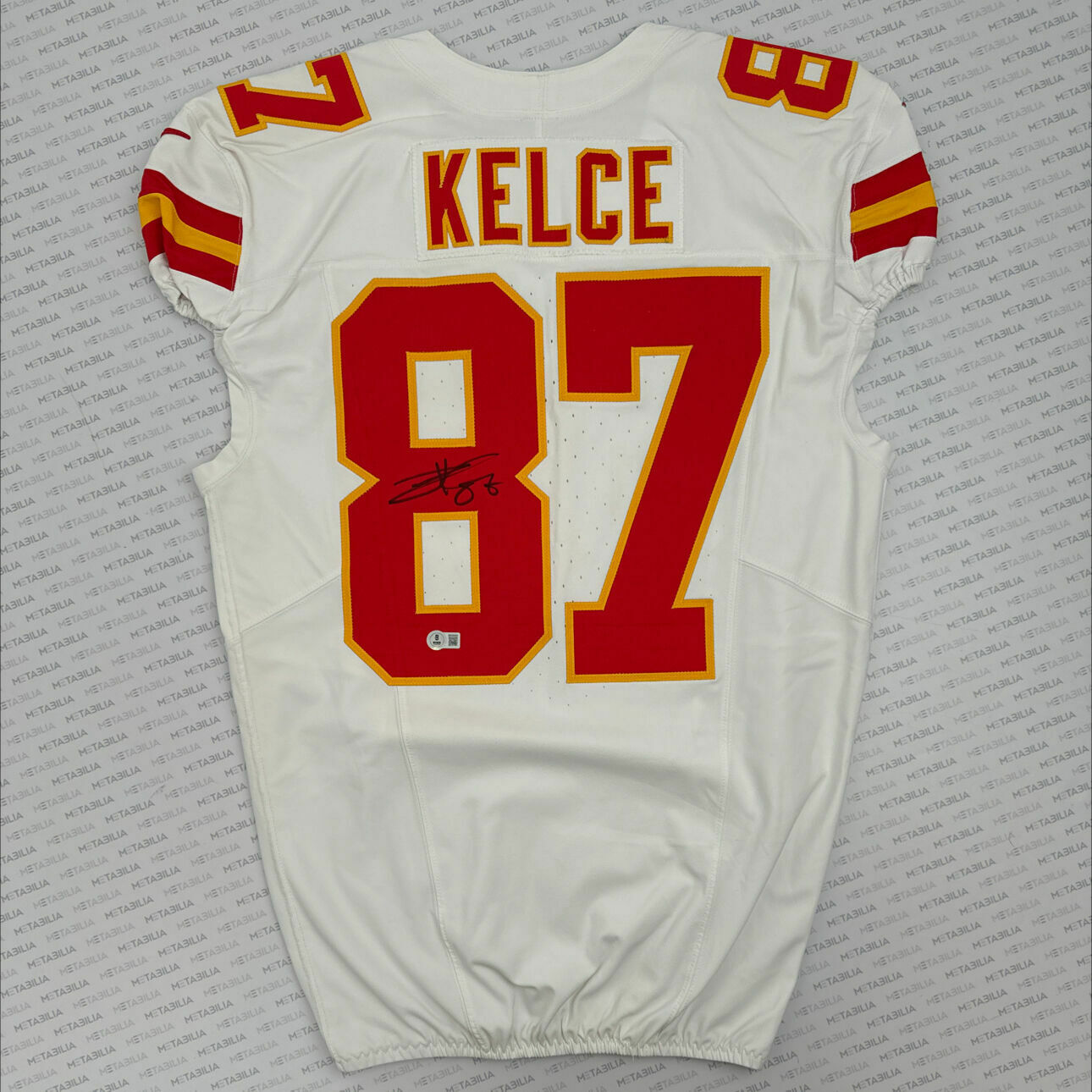 #87 Kelce Signed Game-Issued Jersey vs CAR
