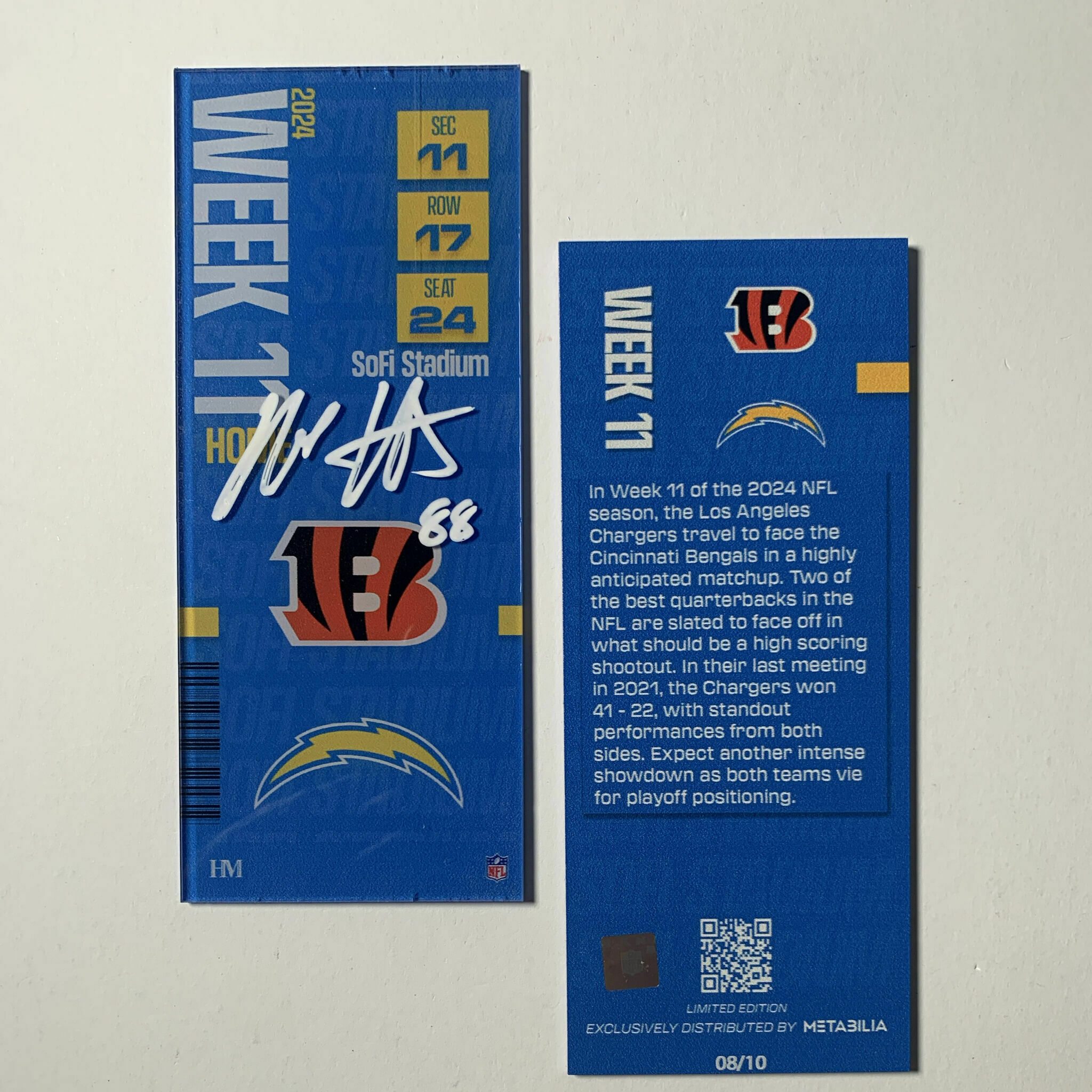 Hurst Signed Week 11 Commemorative Ticket