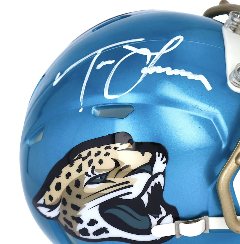 Trevor Lawrence Autographed Jaguars Flash Speed Mini Helmet