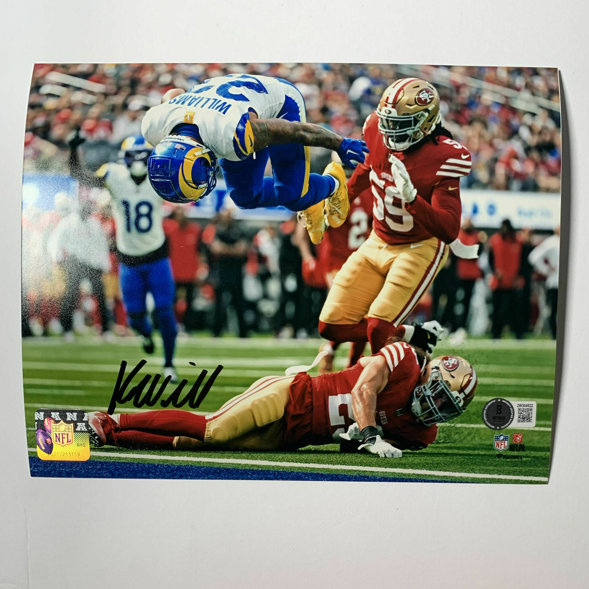 Kyren Williams Signed 8x10 Jump