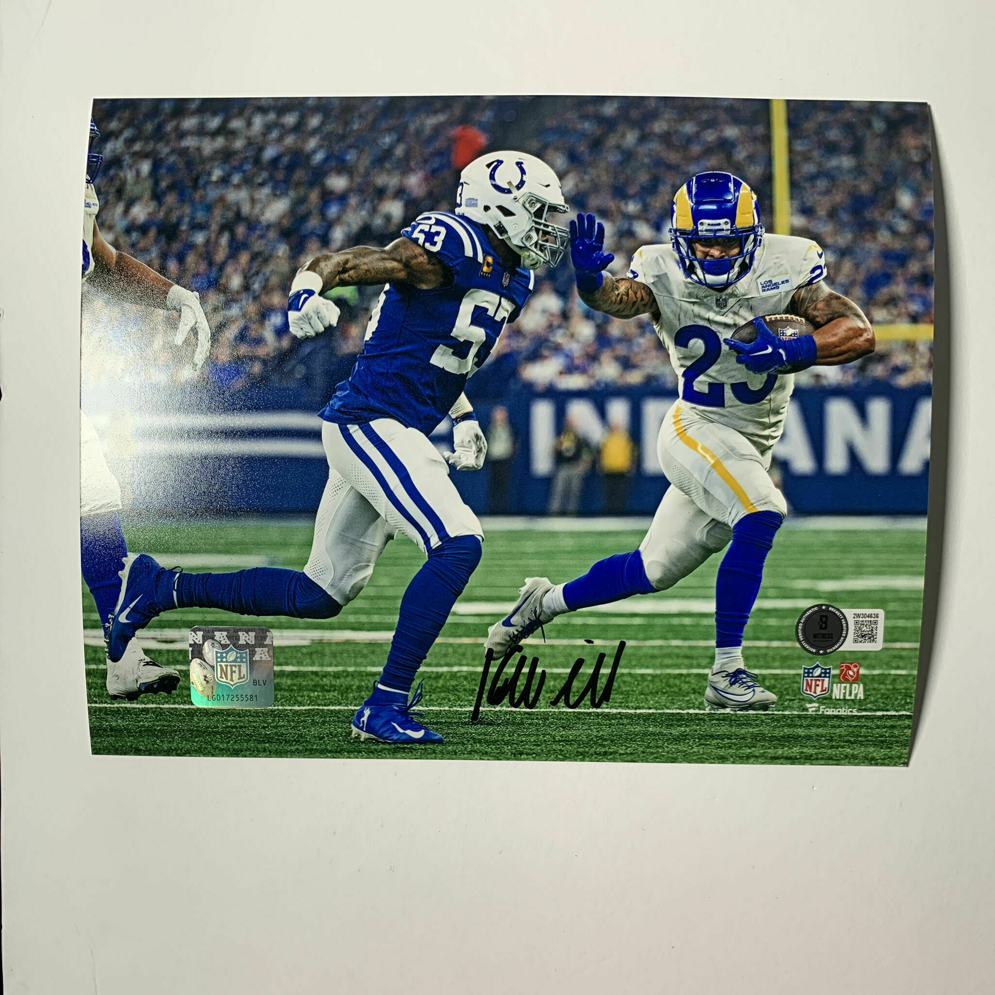 Kyren Williams Signed 8x10 Stiff Arm