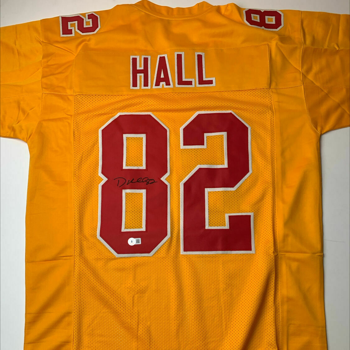 Hall Signed Yellow Custom Jersey