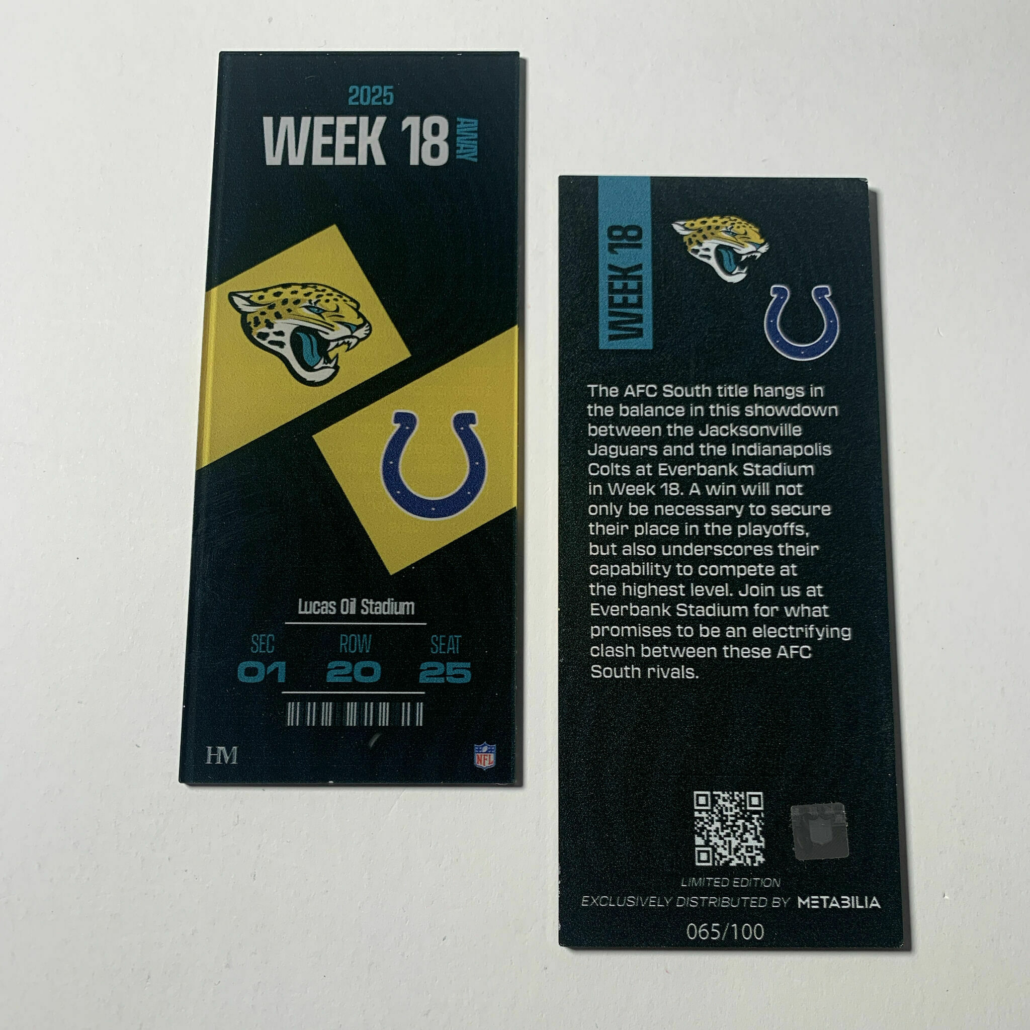 Week 18 Commemorative Ticket (unsigned, 2024)