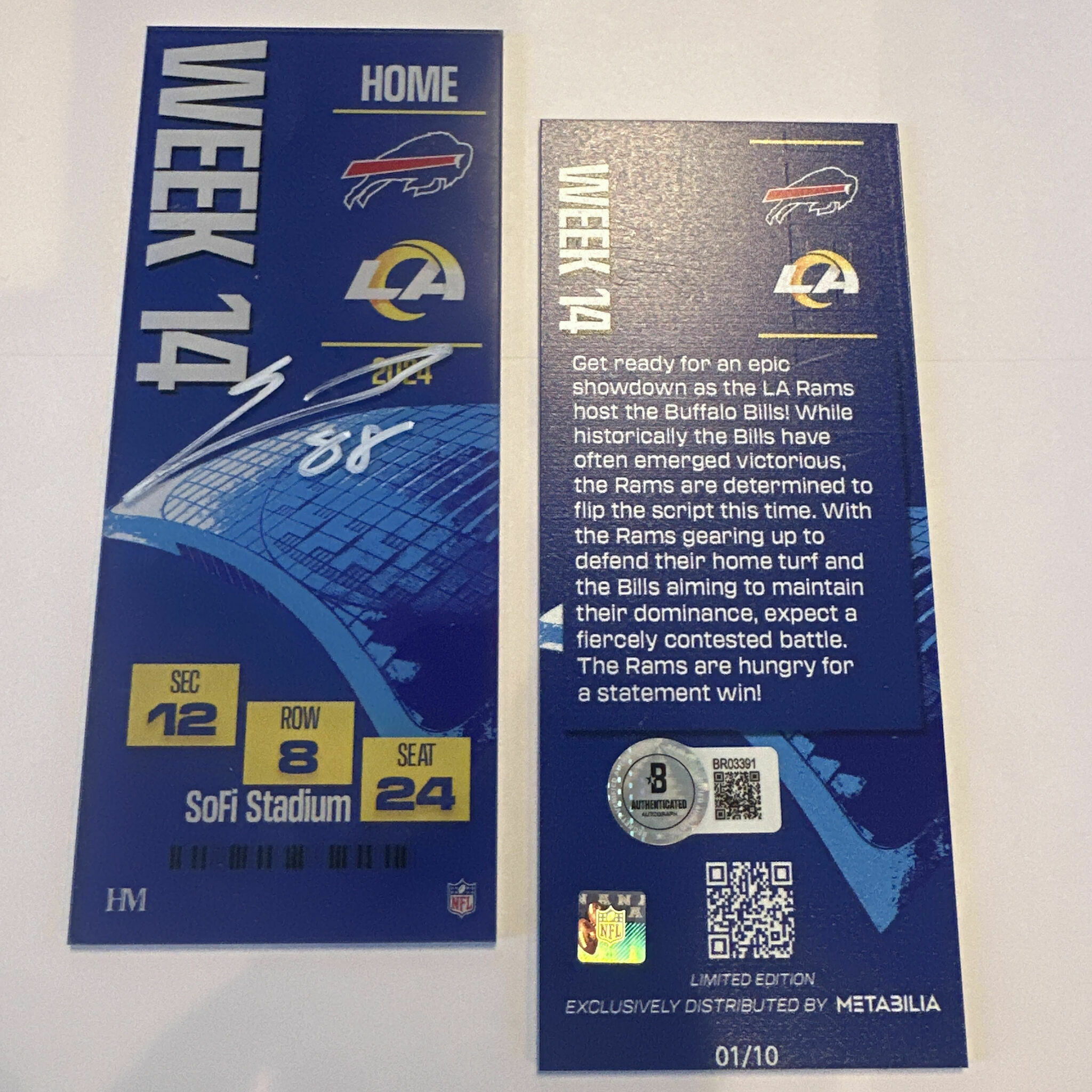 Whittington Signed Commemorative Ticket -  Week 14