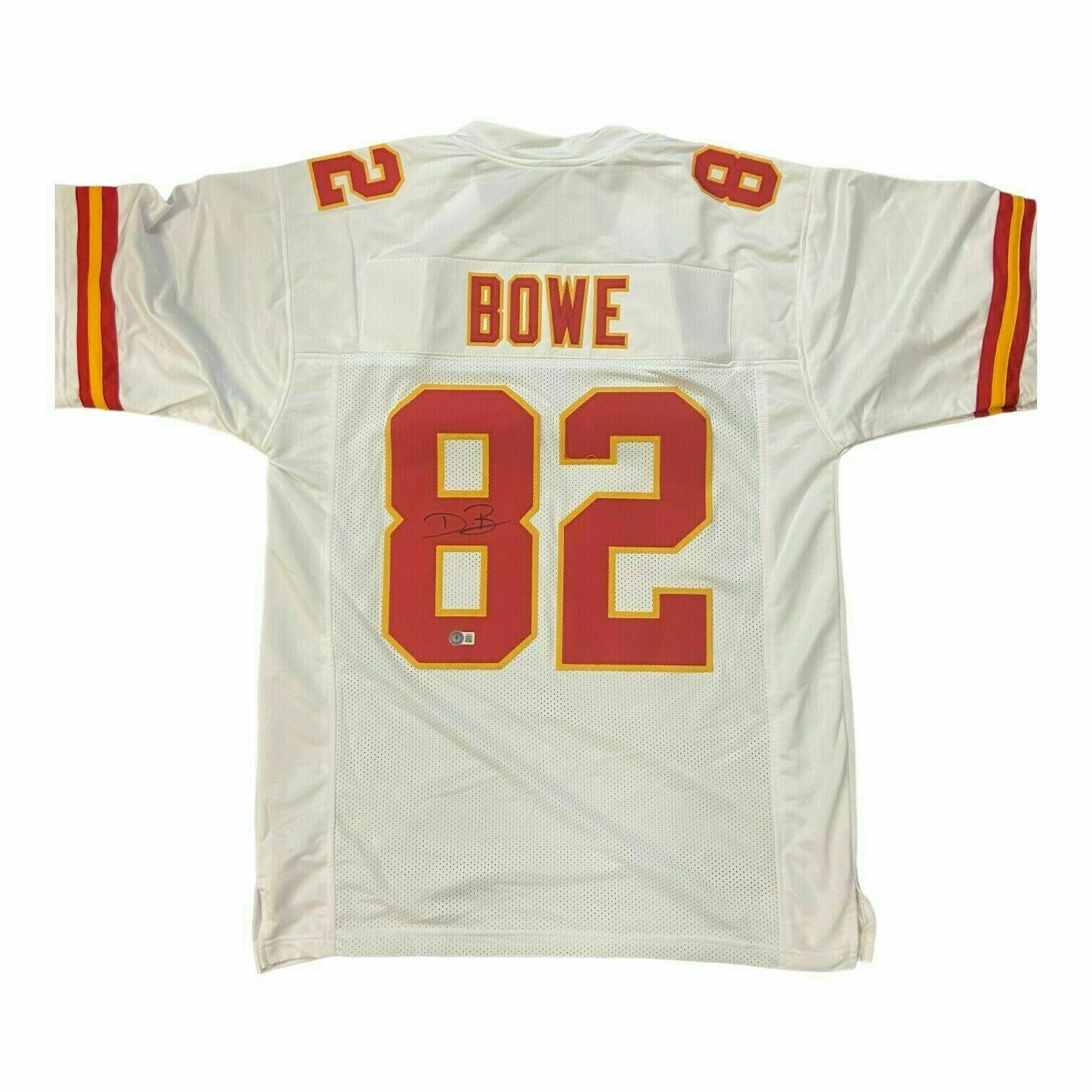Bowe Signed White Custom Jersey