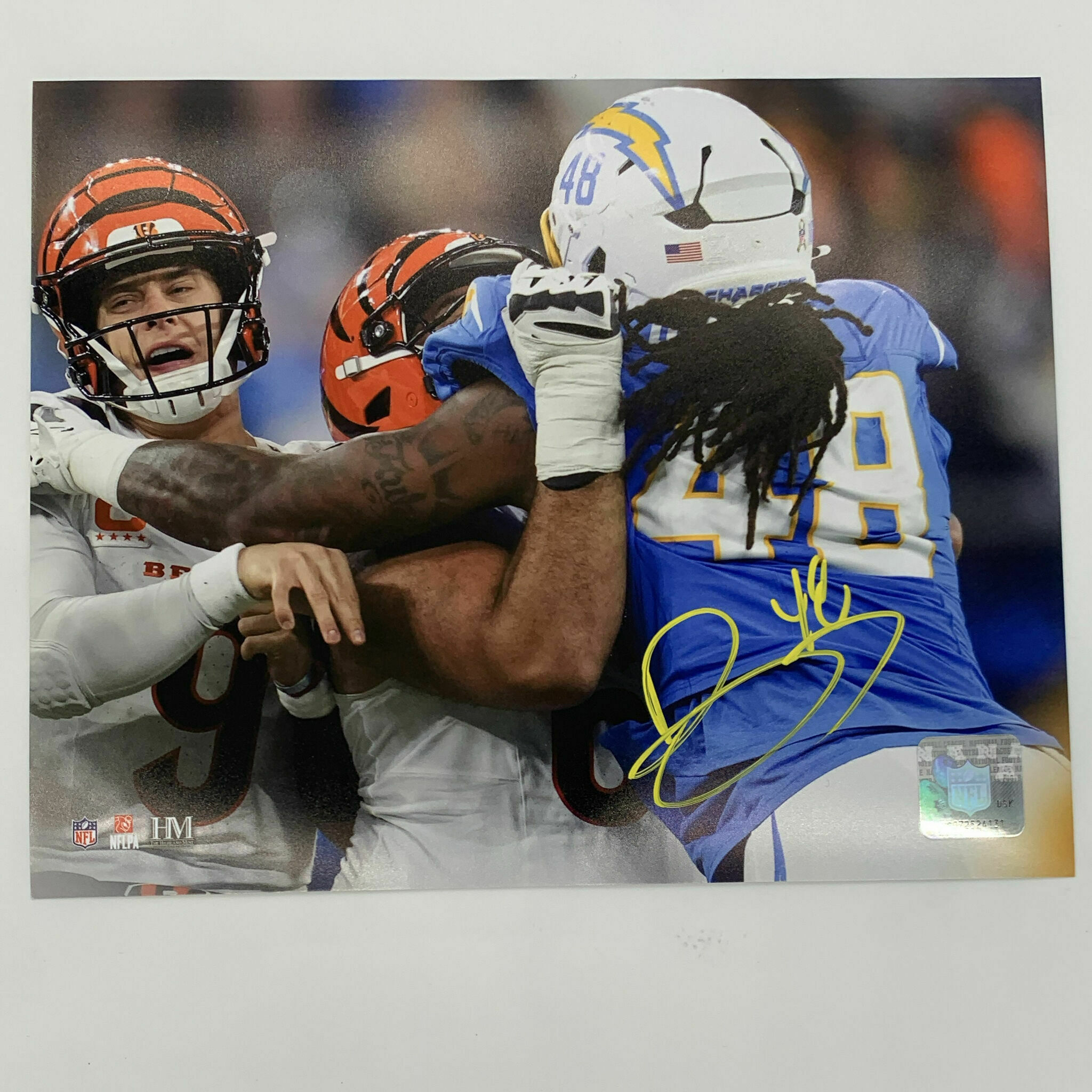 Bud Dupree Signed 8x10 vs Bengals