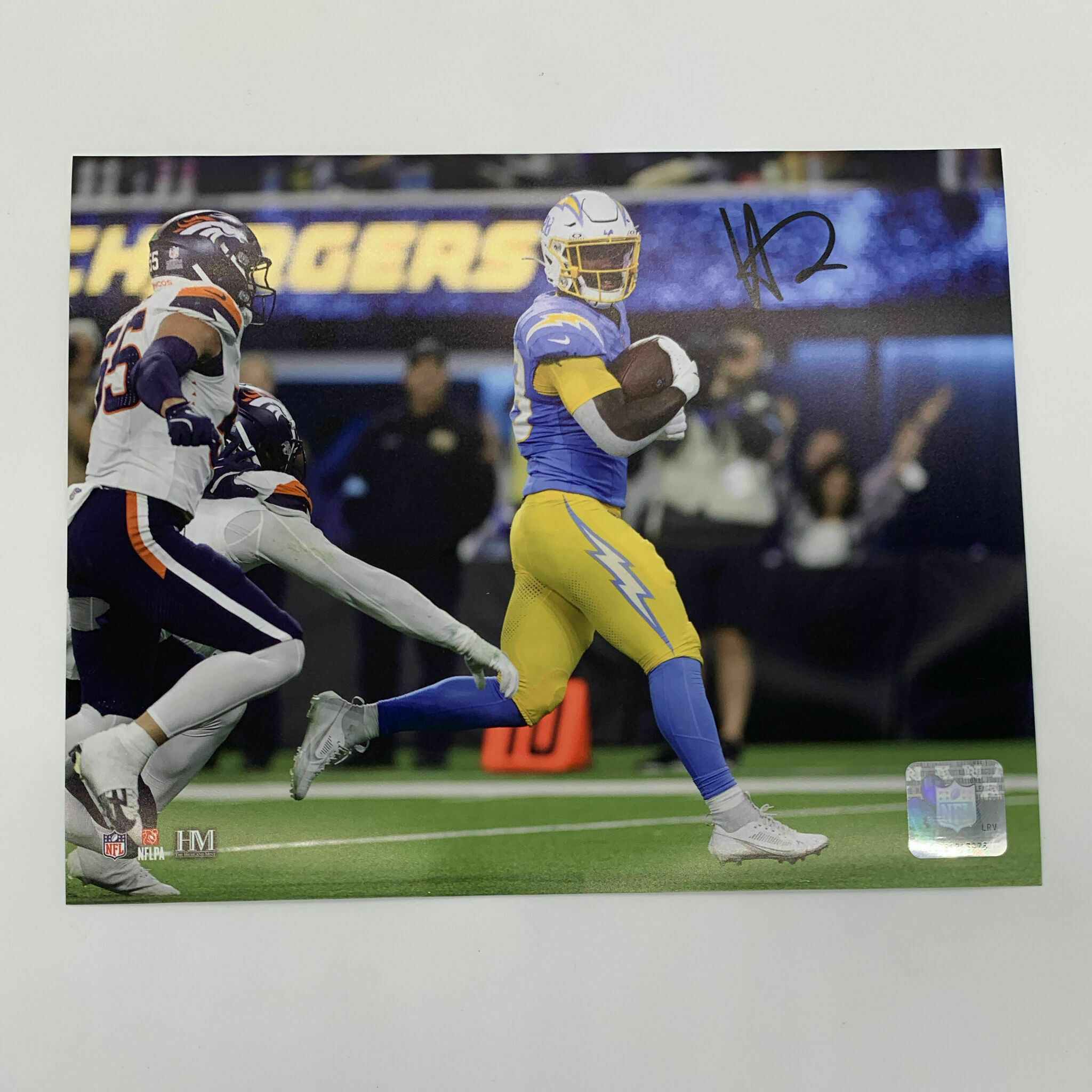 Hassan Haskins Signed 8x10 Running