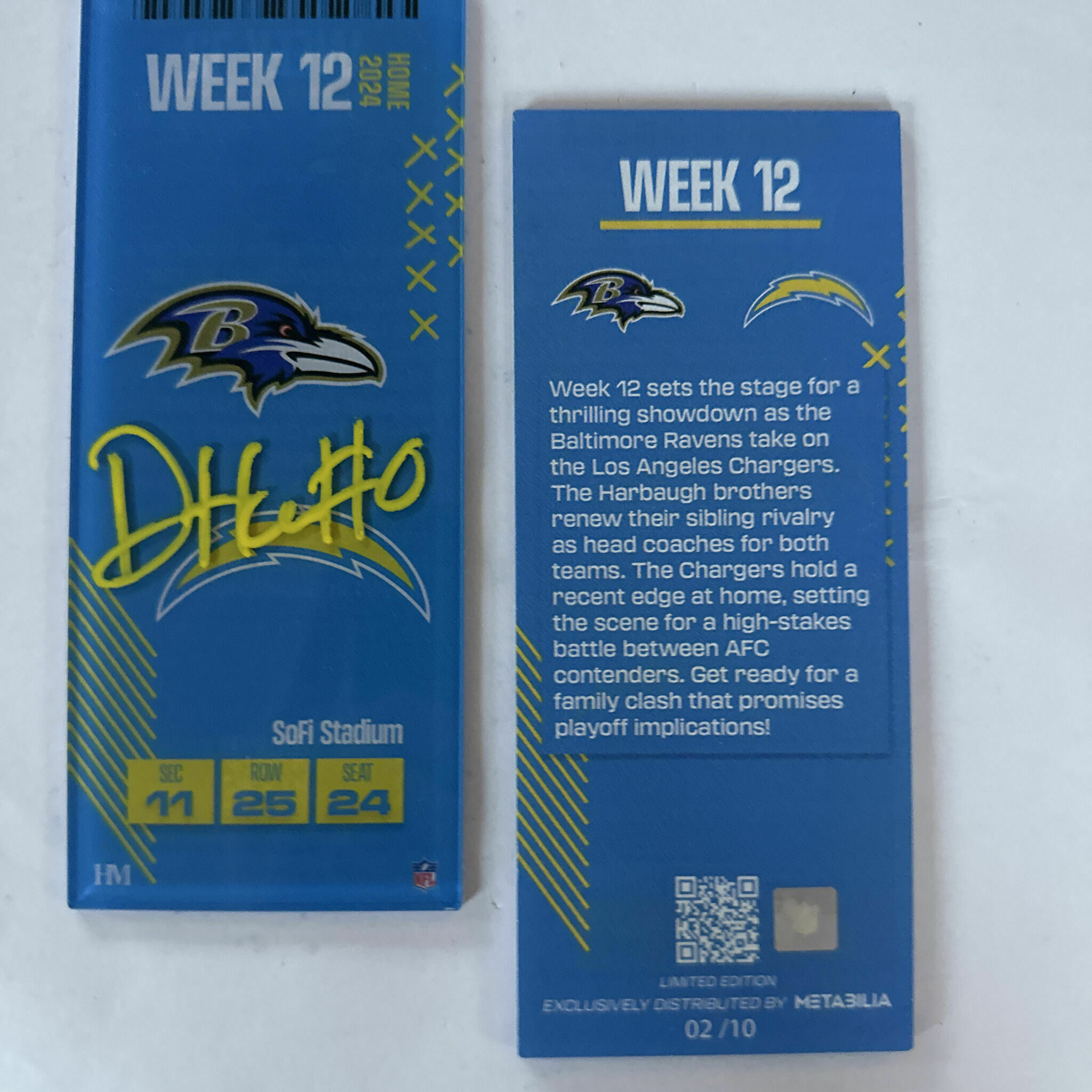 Daiyan Henley Signed Commemorative Ticket - Week 12