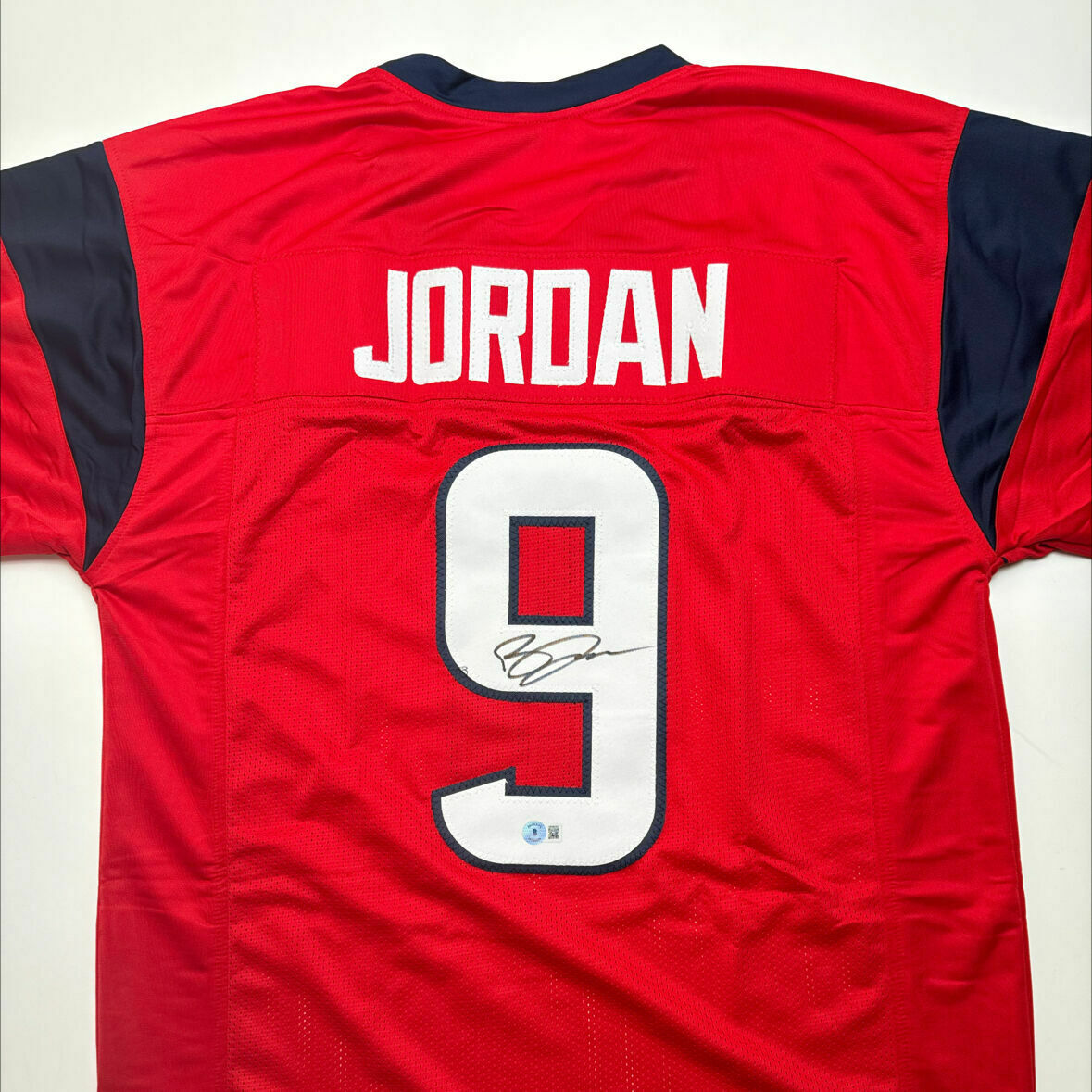 Jordan Signed Red Custom Jersey